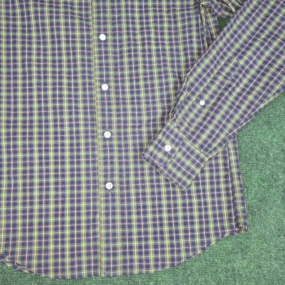 J. Crew | Slim Untucked Fit Cotton Blend Button Down Plaid Casual Mens Shirt